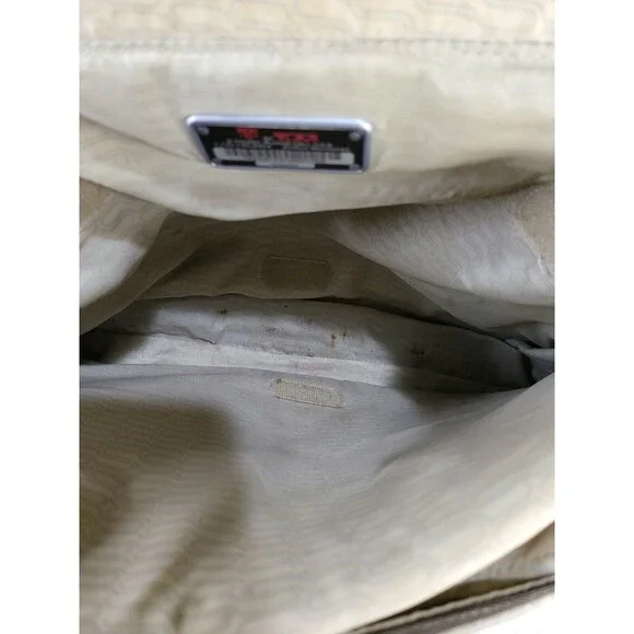 TUMI T-Tech Messenger Large Crossbody Laptop Carry Bag Olive Green Brown